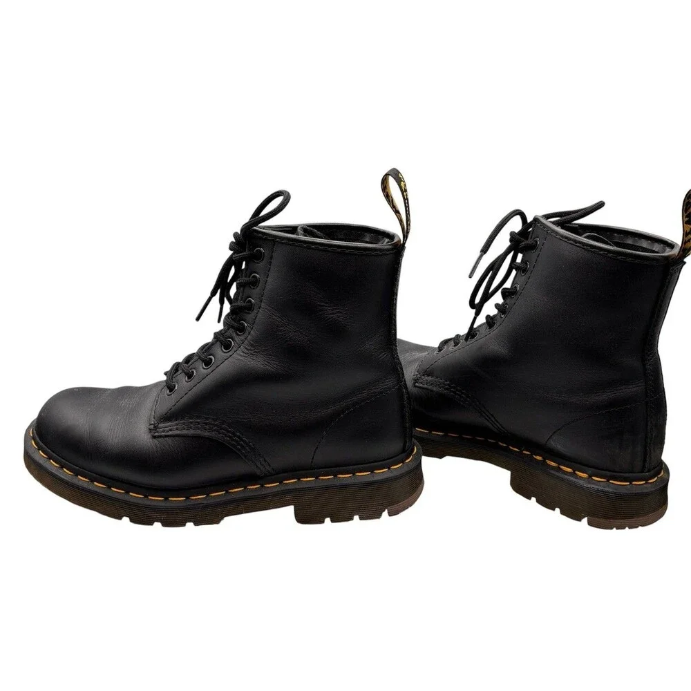 Dr Martens 1460 Slip Resistant Black Leather Work Boots Mens 8 Womens 9 EU 41